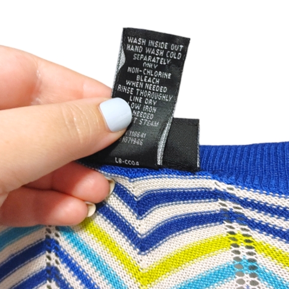 Lane Bryant Blue Green Knit Button Front Cardigan Sweater Women Plus Size 22/24 - Picture 6 of 9